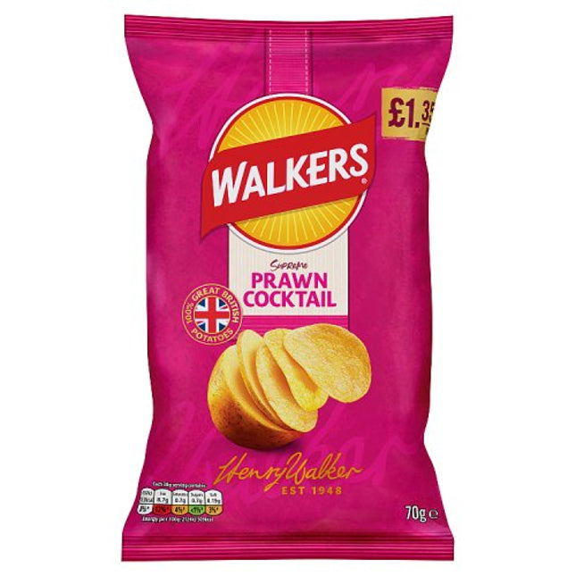 Walkers Prawn Cocktail PMP £1.35 70g