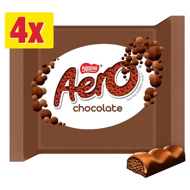 Aero Purely Chocolate Bar 4 Pack (4x27g)