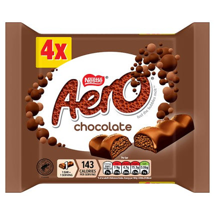 Aero Purely Chocolate Bar 4 Pack (4x27g)