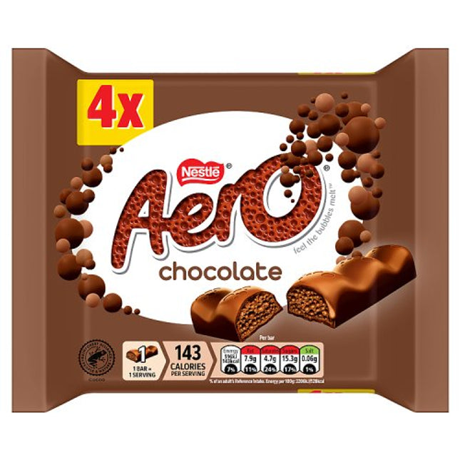 Aero Purely Chocolate Bar 4 Pack (4x27g)