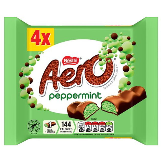 Aero Delightful Peppermint Bar 4 Pack (4x27g)