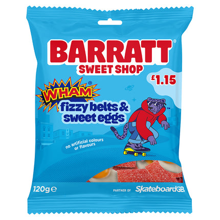Wham Fizzy Belts & Sweet Eggs 120g £1.15