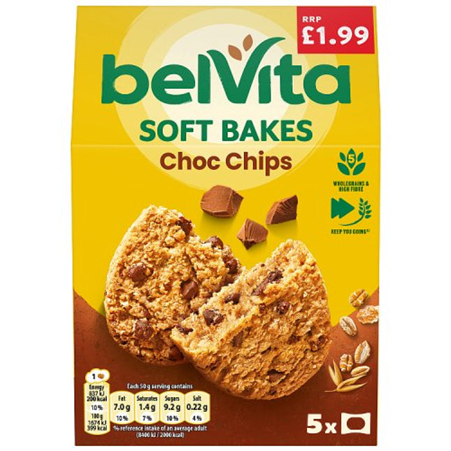 Belvita Soft Bakes Choc Chip 250g £1.99