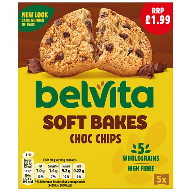 Belvita Soft Bakes Chocolate Chip PMP £1.99  250g