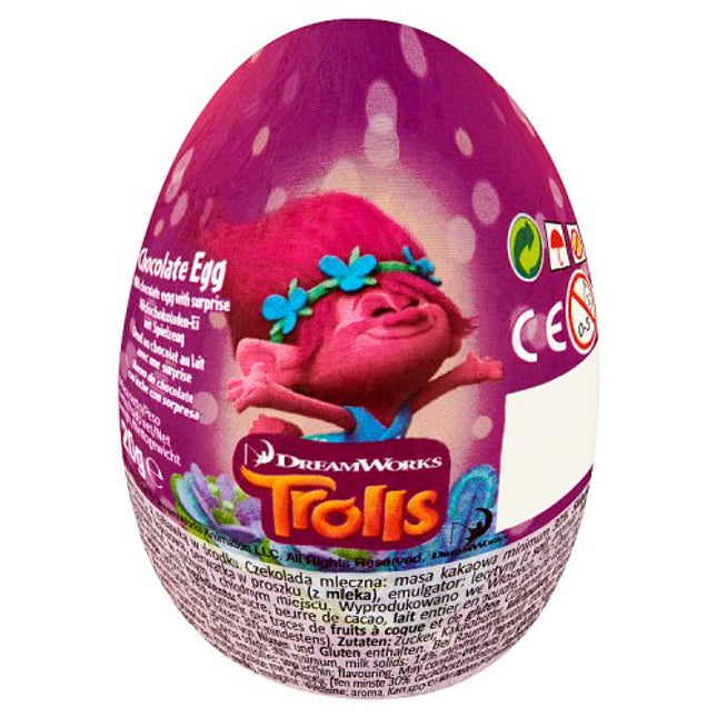 Trolls Mix Chocolate Eggs 20g