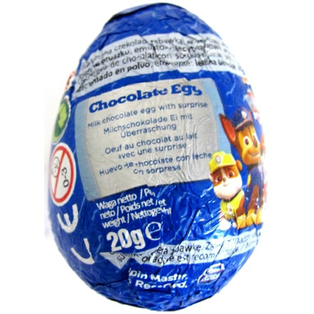 Paw Patrol Chocolate Egg 20g