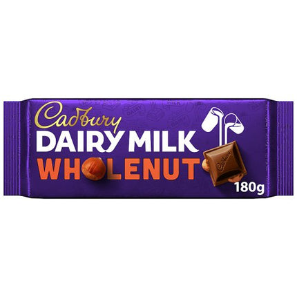 Cadbury Dairy Milk Wholenut Chocolate Bar 180g