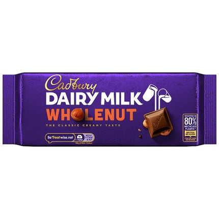 Cadbury Dairy Milk Wholenut Chocolate Bar 180g
