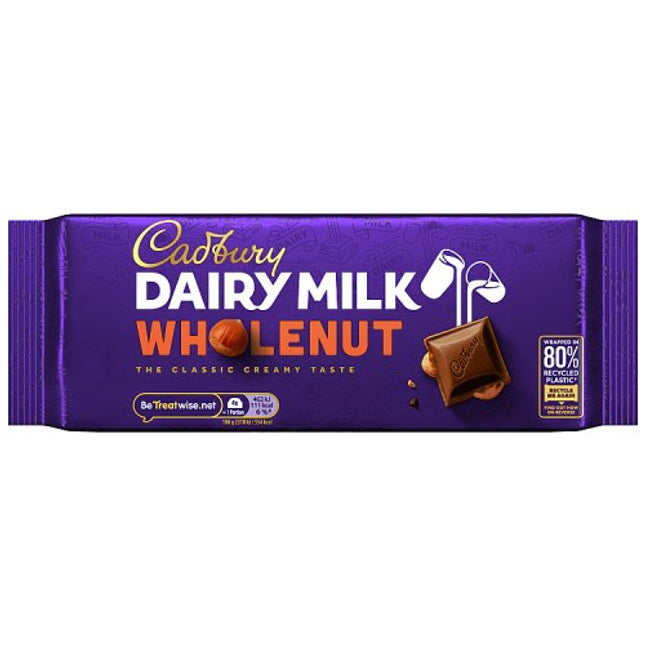Cadbury Dairy Milk Wholenut Chocolate Bar 180g
