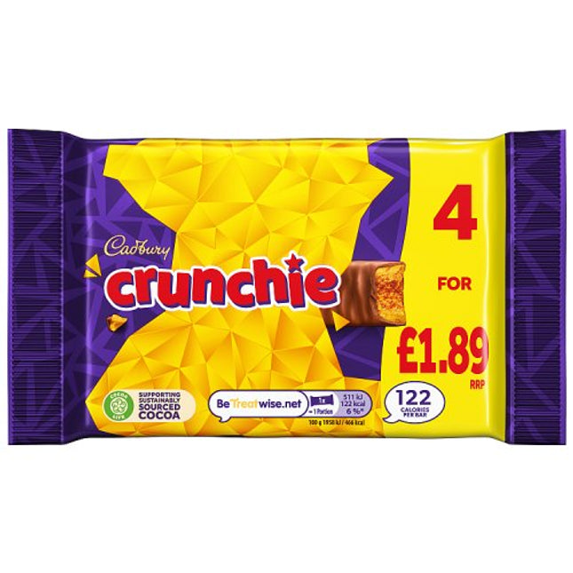 Cadbury Crunchie 4 Pack 104.4 £1.89