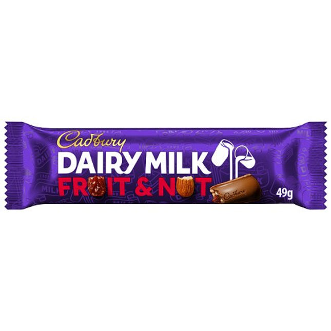 Cadbury Dairy Milk Fruit and Nut Chocolate Bar 49g