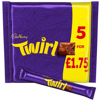 Cadbury Twirl 5pk 107.5g £1.75