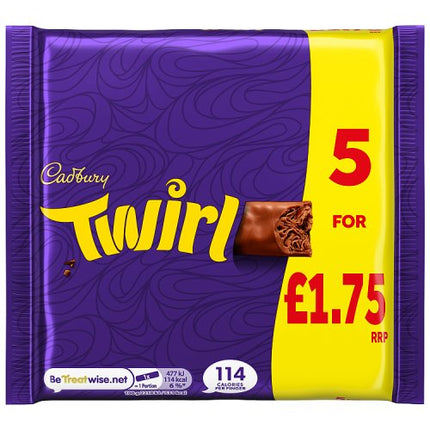 Cadbury Twirl 5pk 107.5g £1.75