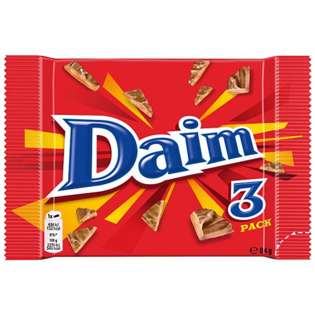 Daim Chocolate Bar 3 Pack 84g