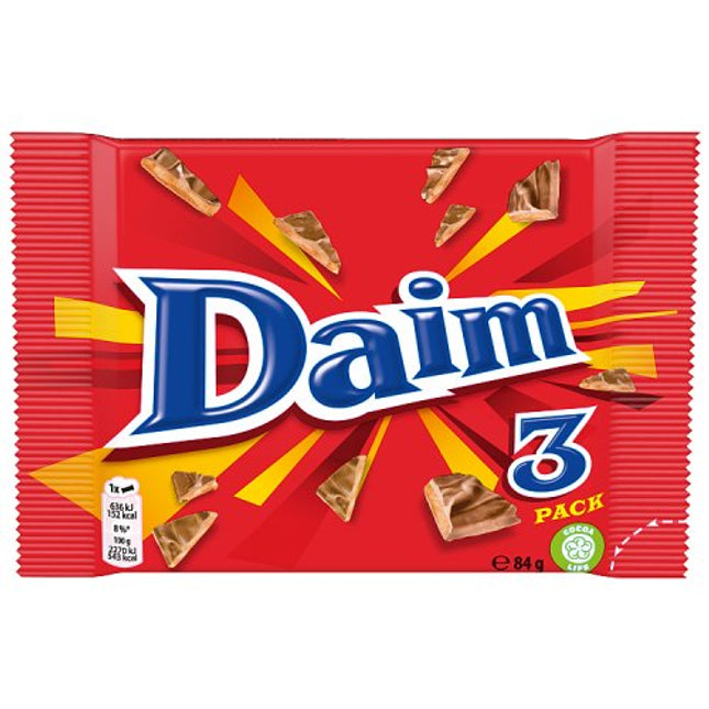 Daim Chocolate Bar 3 Pack 84g