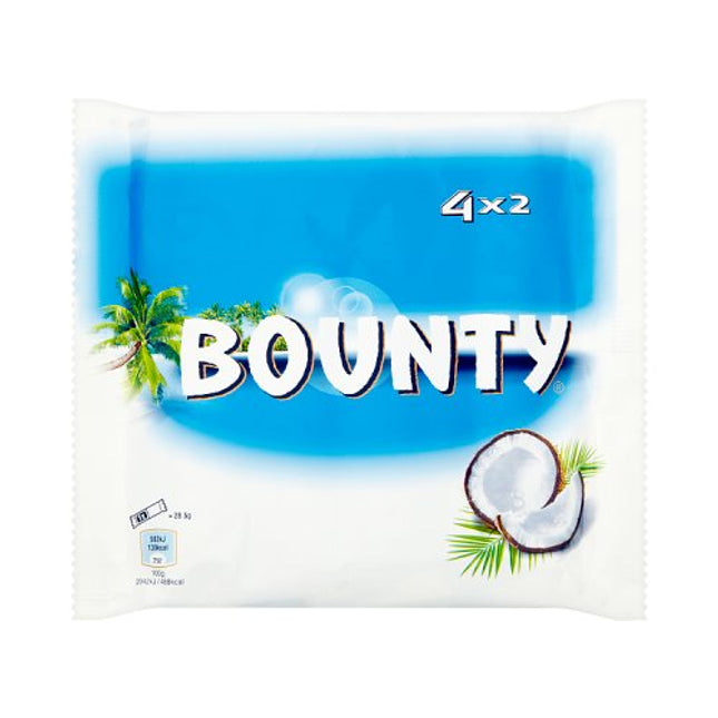 Bounty Coconut & Milk Chocolate Duo Bars Multipack 4x57g