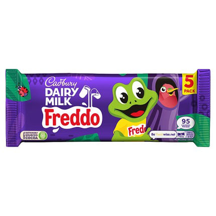 WIGIG Cadbury Dairy Milk Freddo Chocolate Bar 5 Pack Multipack 90g