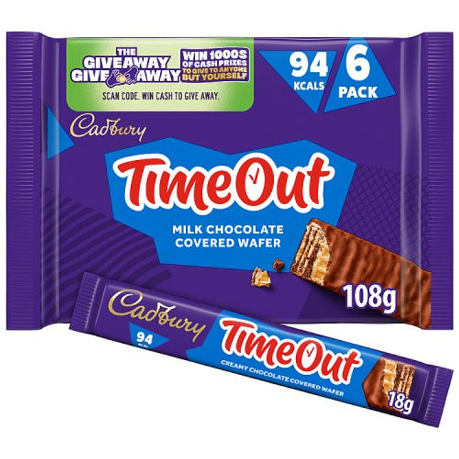 Cadbury Time Out 6 Pack 108g