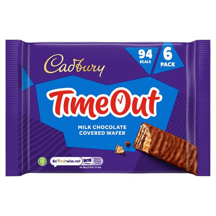 Cadbury Time Out Bar 6 Pack Multipack 108g