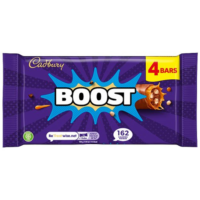 Cadbury Boost Chocolate Bar 4 Pack Multipack 126g