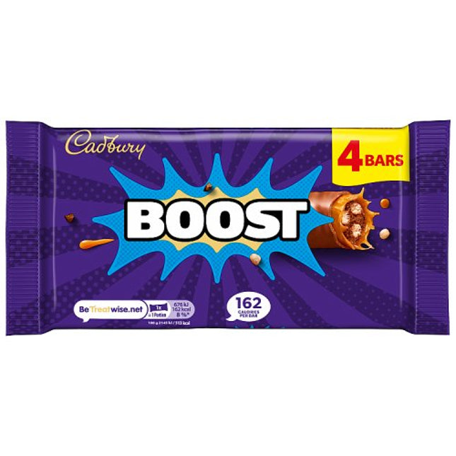 Cadbury Boost Chocolate Bar 4 Pack Multipack 126g