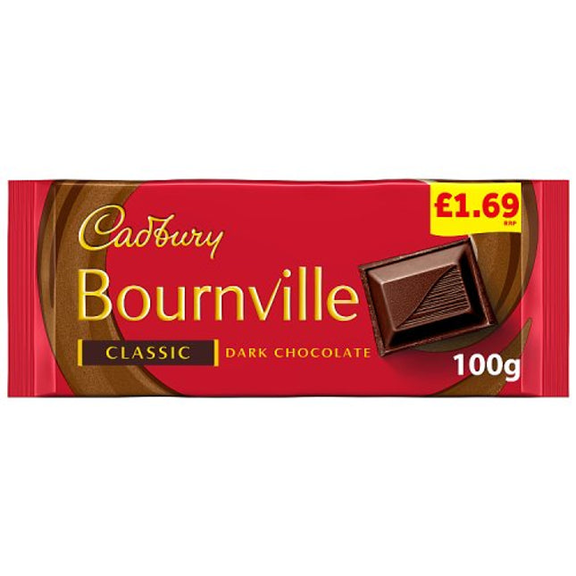 Cadbury Bournville Chocolate Block 100g £1.69