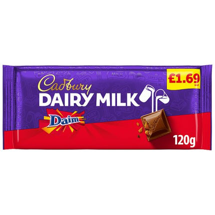 Cadbury Dairy Milk Daim Chocolate Bar £1.69 PMP 120g