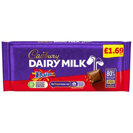 Cadbury Dairy Milk Daim Chocolate Bar £1.69 PMP 120g