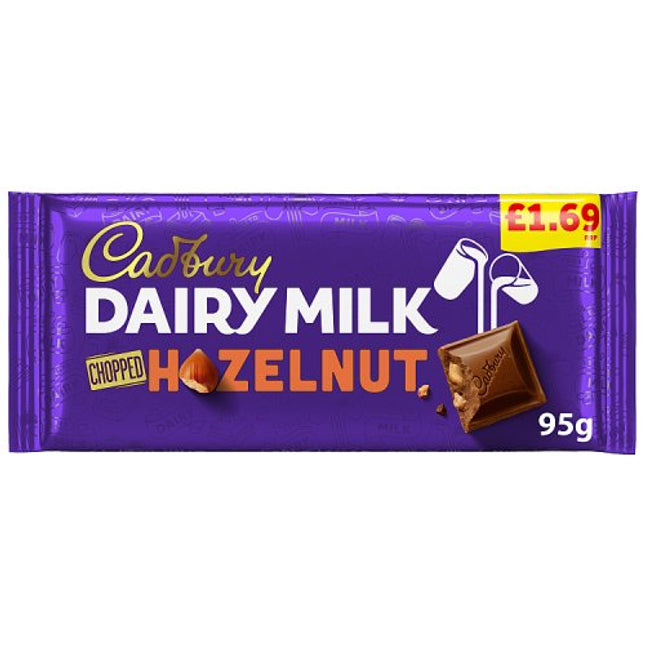 Cadbury Dairy Milk Chopped Nut Chocolate Bar 95g £1.69