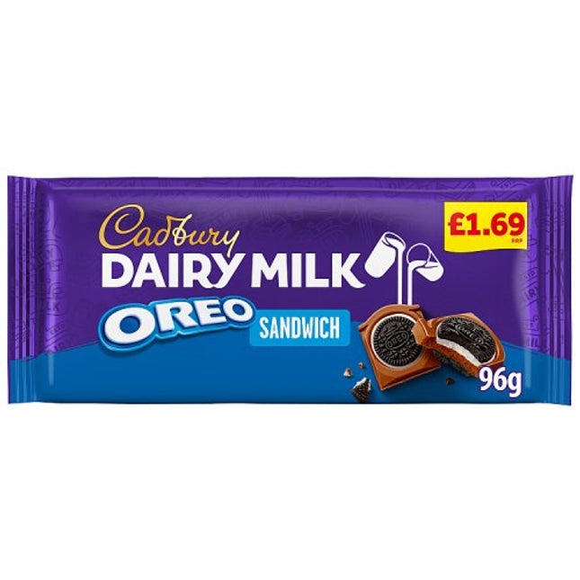 Cadbury Dairy Milk Oreo Sandwich Chocolate Block 96g £1.69