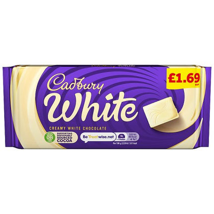 Cadbury Dairy Milk White Chocolate Bar PMP £1.69 90g