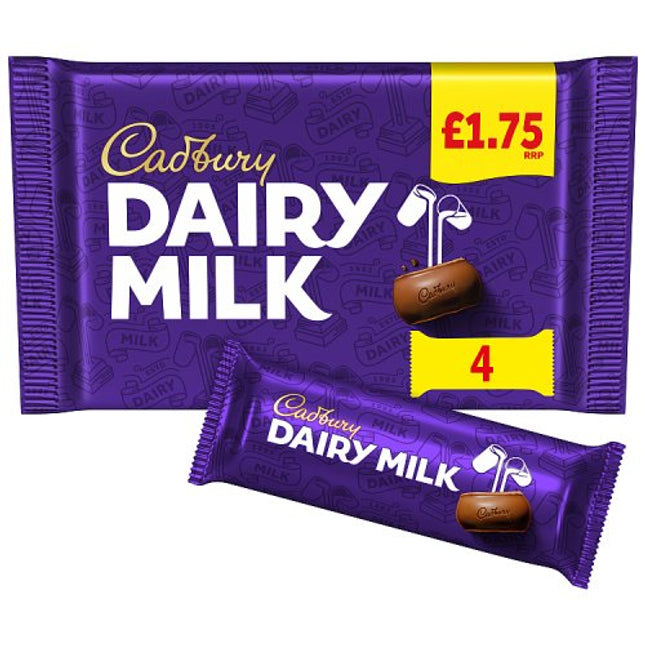 Cadbury Dairy Milk 4pk 108.8g £1.75