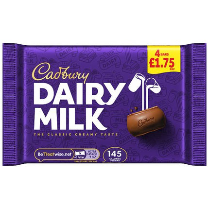Cadbury Dairy Milk 4pk 108.8g £1.75