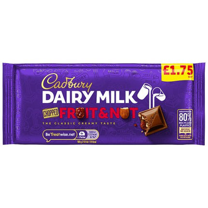 Cadbury Dairy Milk Fruit & Nut Bar 95g