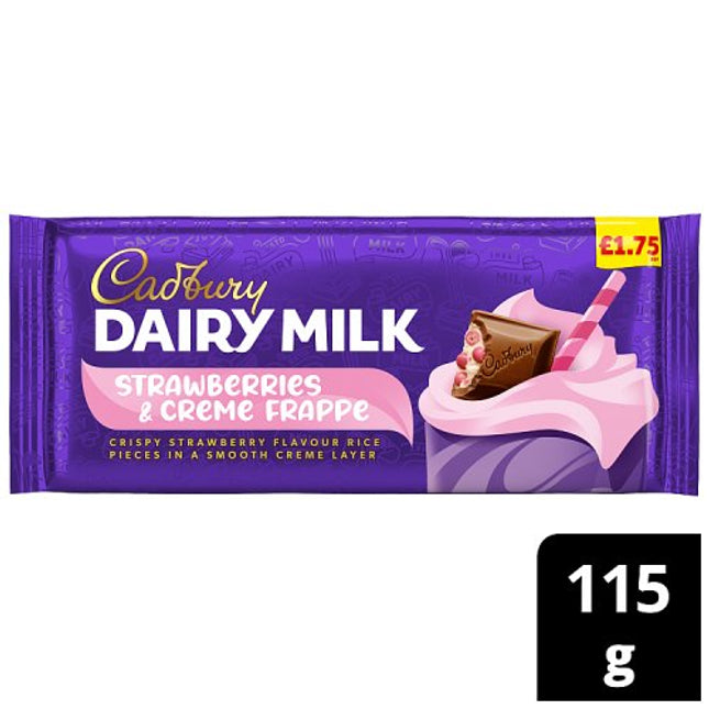 Cadbury Dairy Milk Strawberries & Cream Block 115g £1.75