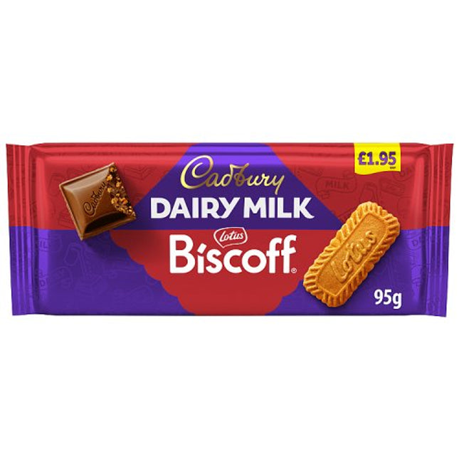 Cadbury Dairy Milk Biscoff Biscuit Chocolate Bar PMP £1.95 95g