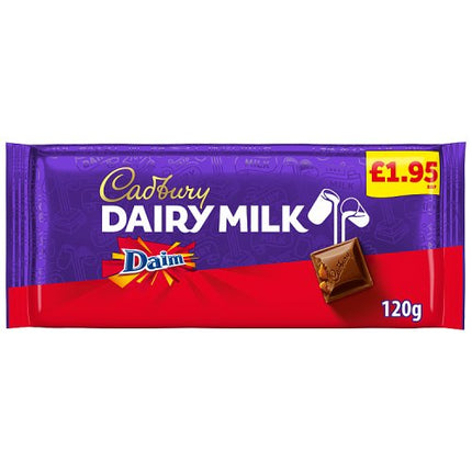 Cadbury Dairy Milk Daim Chocolate Bar 120g £1.95