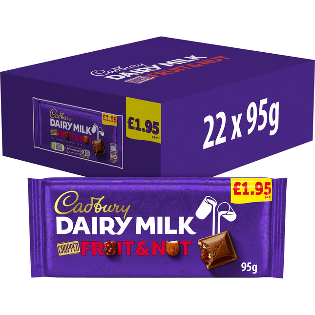 Cadbury Dairy Milk Fruit & Nut Chocolate Bar PMP £1.95 95g