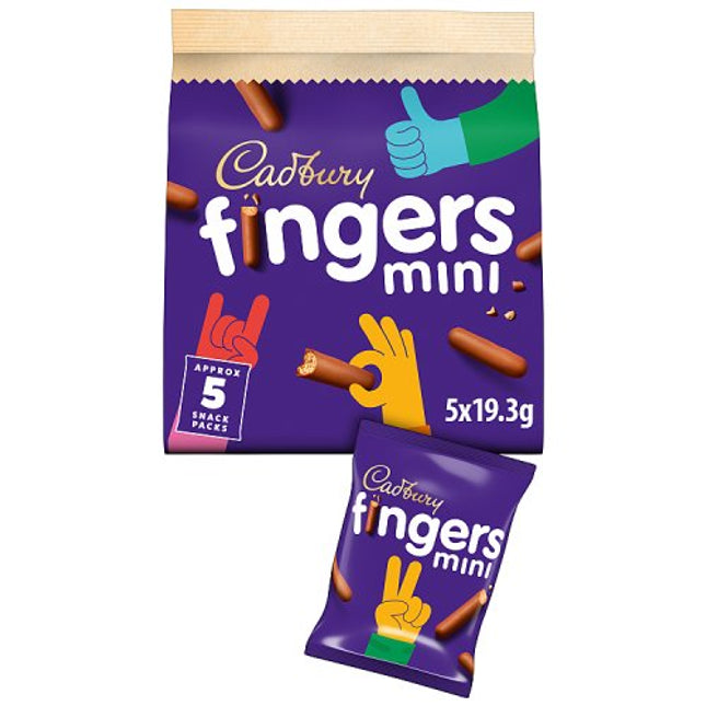 Cadbury Mini Fingers 5 Pack 96.5g