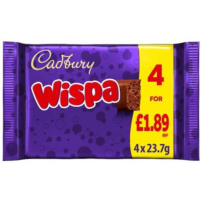 Cadbury Wispa 4 Pack 94.8g £1.89