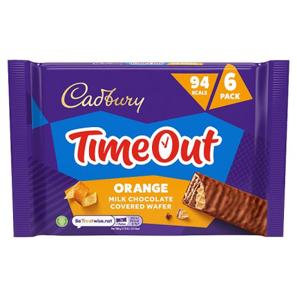 Cadbury Time Out Orange 6 Pack Multipack 108g
