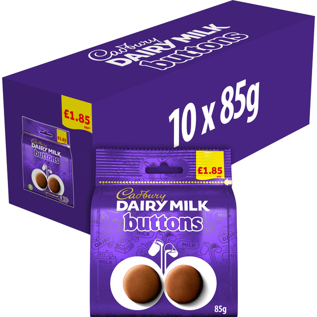 Cadbury Dairy Milk Giant Milk Buttons Chocolate Bag PMP £1.85 85g