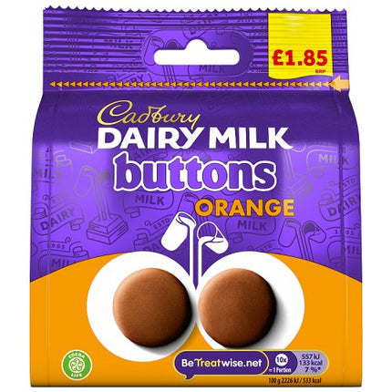 Cadbury Milk Chocolate Orange Buttons 85g £1.85