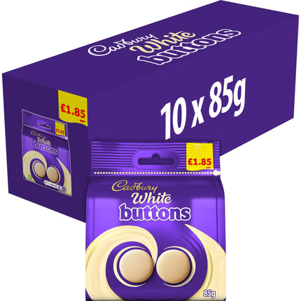 Cadbury White Chocolate Buttons 85g £1.85