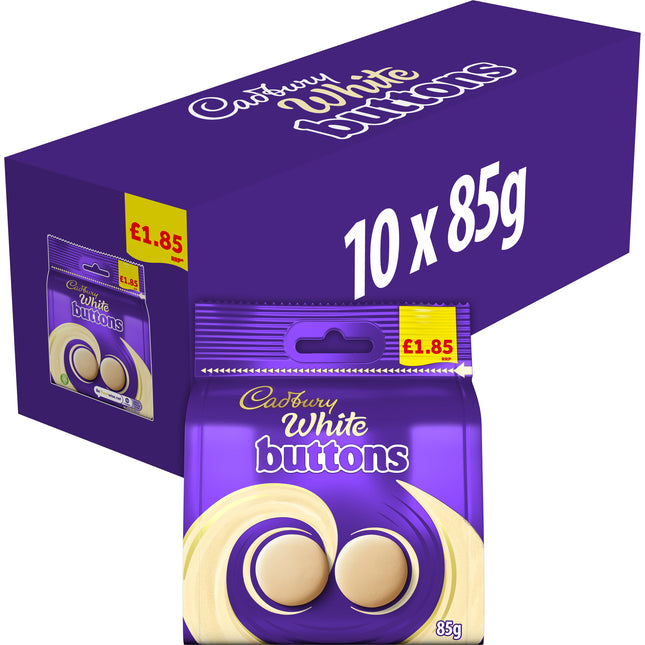 Cadbury White Chocolate Buttons 85g £1.85