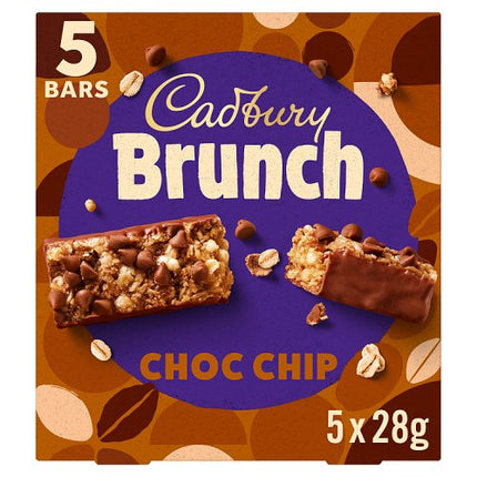 Cadbury Brunch Bar Choc Chip 5 Pack 140g
