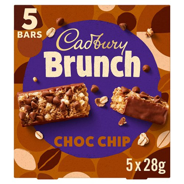 Cadbury Brunch Bar Choc Chip 5 Pack 140g