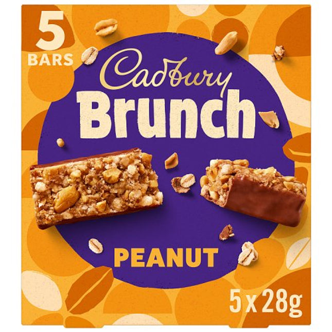 Cadbury Brunch Bar Peanut 5 Pack 140g