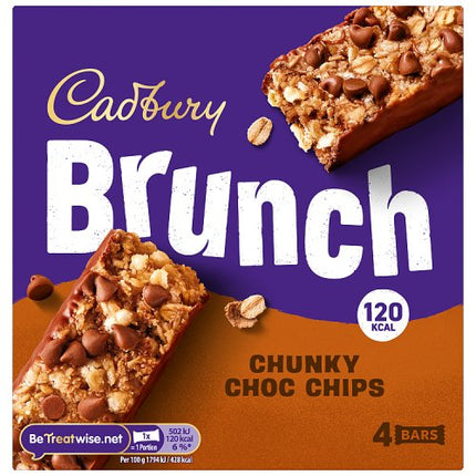Cadbury Brunch Bar Chocolate Chip 4 pack 112g
