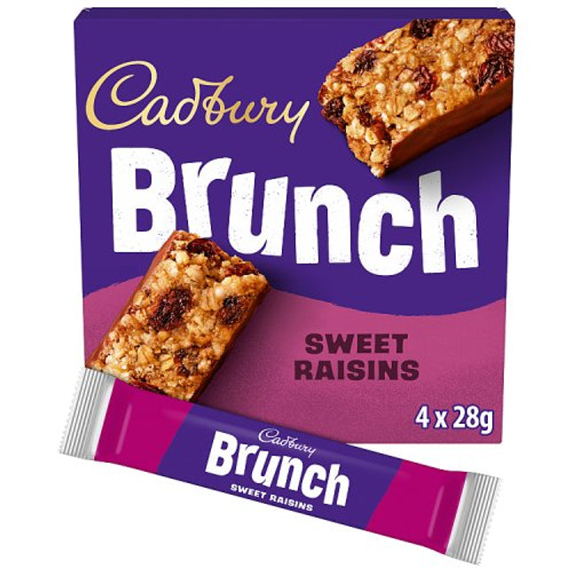 Cadbury Brunch Bar Raisin 4 pack 112g